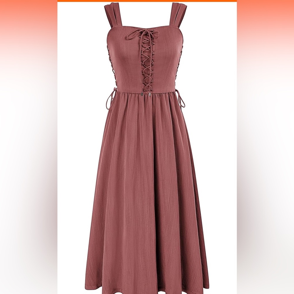 Women’s Renaissance Summer Midi Dress.